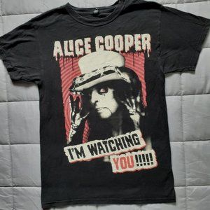 Alice Cooper Official I'm Watching You! 2015 Tour T-shirt Men's Small